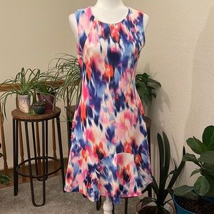 Multicolored INC short sleeve dress